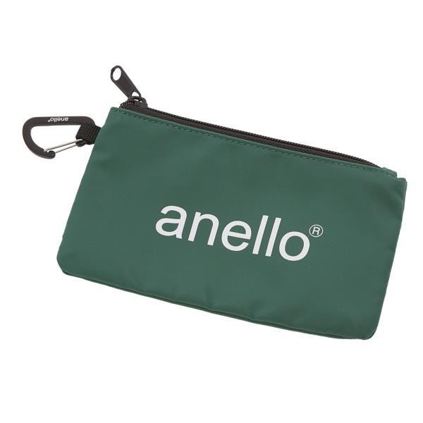 ポーチ 小物入れ おしゃれ メンズ 通販 ブランド ファスナー レディース かわいい カラビナ付き アネロ角ポーチ コインケース 小銭入れ 化粧ポーチ 黒 ポーチ | anello | 02