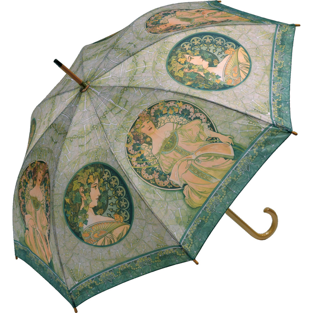 ジャンプ傘 レディース 通販 雨傘 長傘 58.5cm 約60cm ワンタッチ傘 レディース傘 傘 カサ かさ グラスファイバー 大人 名画 おしゃれ 可愛い ジャンプ傘 | ブランド登録なし | 16