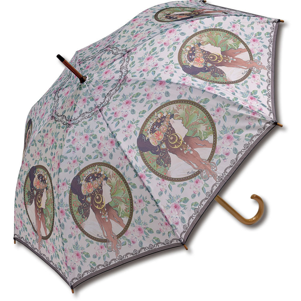 ジャンプ傘 レディース 通販 雨傘 長傘 58.5cm 約60cm ワンタッチ傘 レディース傘 傘 カサ かさ グラスファイバー 大人 名画 可愛い かわいい おしゃれ | ブランド登録なし | 13