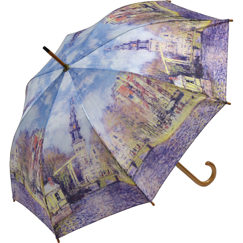 ジャンプ傘 レディース 通販 雨傘 長傘 58.5cm 約60cm ワンタッチ傘 レディース傘 傘 カサ かさ グラスファイバー 大人 名画 可愛い かわいい おしゃれ | ブランド登録なし | 01