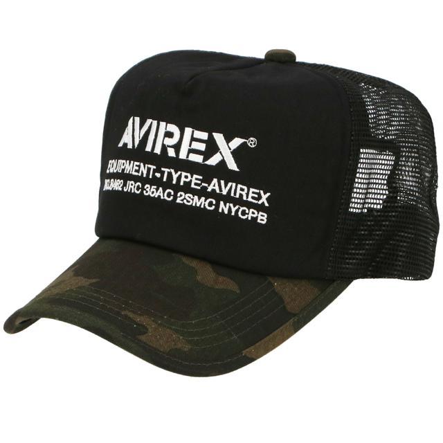 キャップ メンズ ブランド 通販 30代 メッシュキャップ ミリタリー 帽子 黒 おしゃれ ロゴ レディース 男女兼用 ユニセックス 綿 コットン カジュアル キャップ | AVIREX | 02