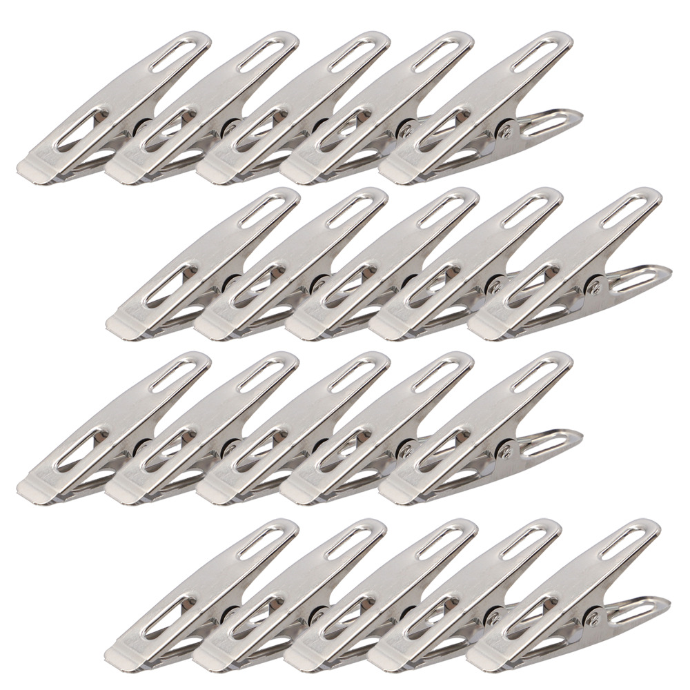 洗濯ばさみ 20個 割れない 通販 洗濯バサミ セット ステンレス洗濯バサミ 洗濯バサミピンチ ステンレス クリップ ピンチ おしゃれ 約 1.5cm 洗濯ばさみ |  | 01