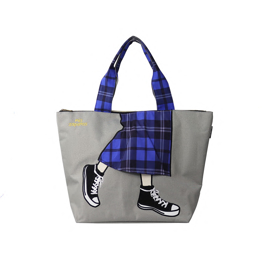 トートバッグ レディース A4 ミスサパト mis zapatos トートバック キャンバス デニム レディース おしゃれ かわいい ロングスカート柄 トートバッグ |  | 05