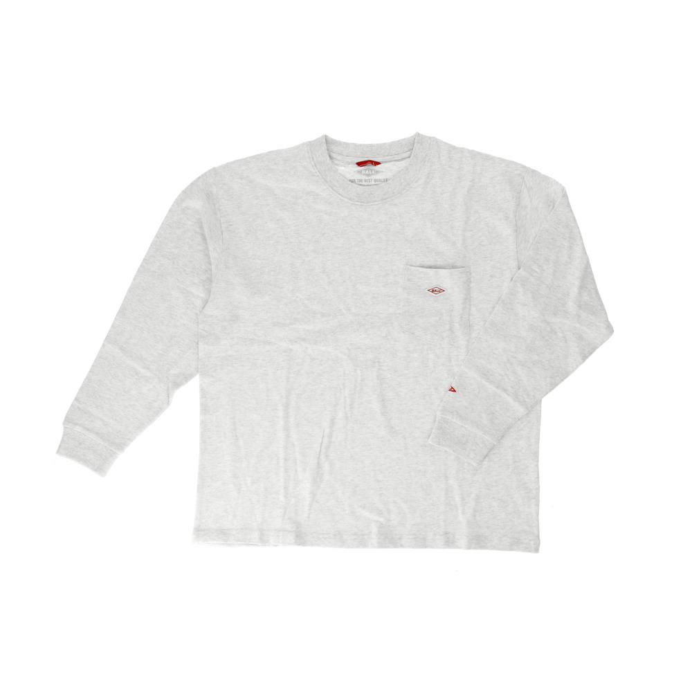 tシャツ 長袖 メンズ 通販 長袖Tシャツ ポケット トップス ワンポイント 男性 おしゃれ カジュアル シンプル クルーネック オールシーズン 通気性 重ね着 | BALL（アパレル） | 02