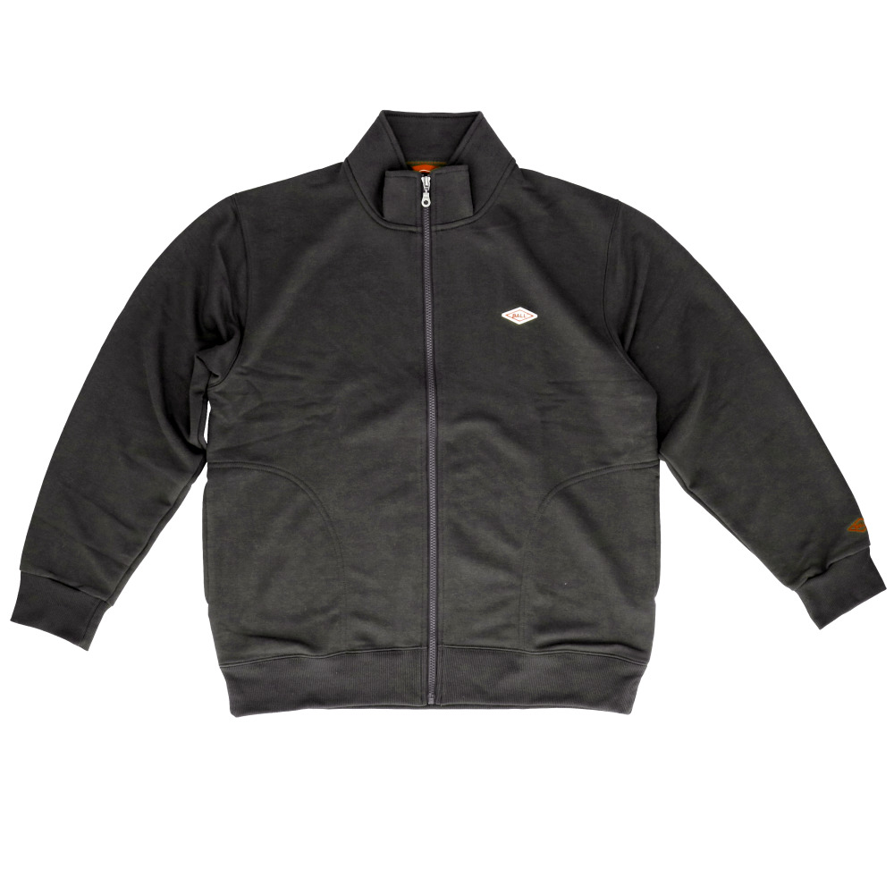 BALL ジャケット ボール 64532 通販 裏毛 ワッペン付きスタンドジャケット ブルゾン カジュアルジャケット ジャンパー メンズ ブランド 無地 ワンポイント | BALL（アパレル） | 04