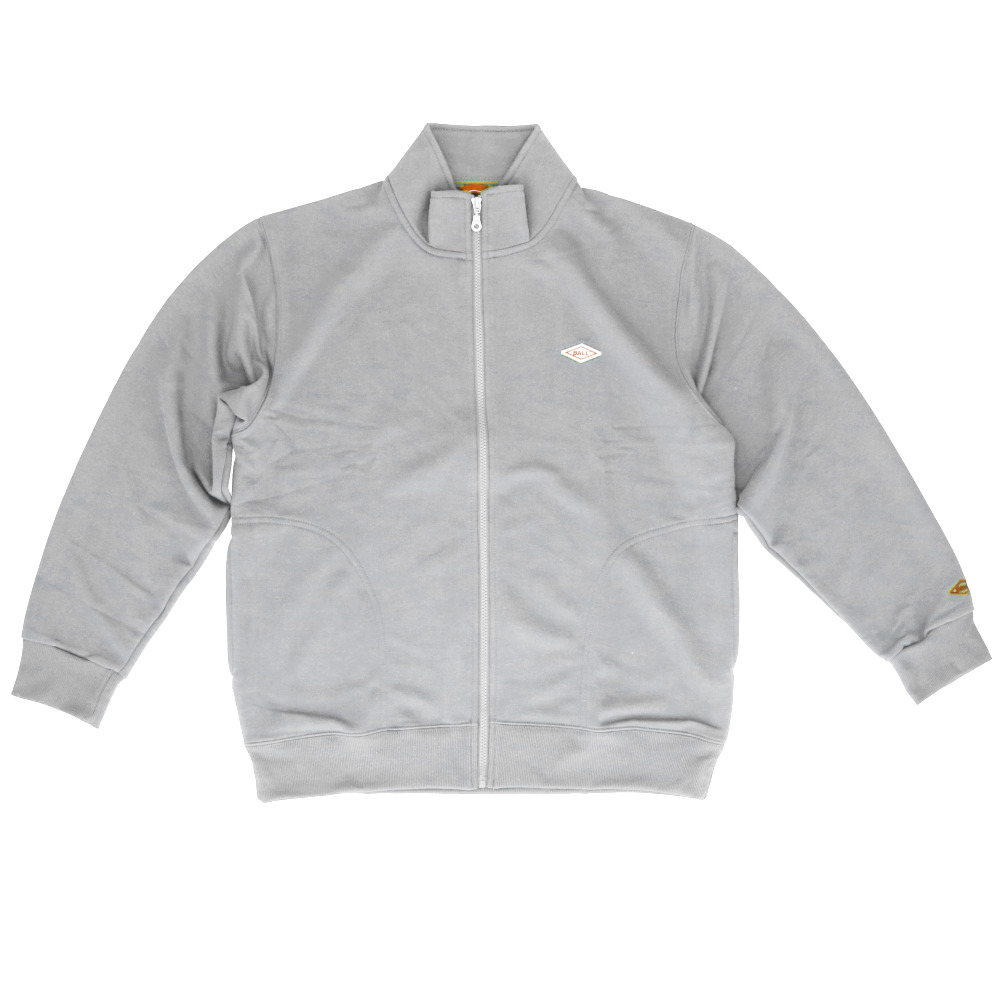 BALL ジャケット ボール 64532 通販 裏毛 ワッペン付きスタンドジャケット ブルゾン カジュアルジャケット ジャンパー メンズ ブランド 無地 ワンポイント | BALL（アパレル） | 01