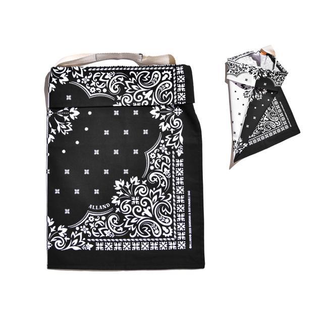 エコバッグ 折りたたみ コンパクト 通販 メンズ レディース 軽量 軽い おしゃれ バンダナ柄 ALLAND オルランド BANDANA BAG バンダナ ハンカチ 綿100%｜backyard｜08