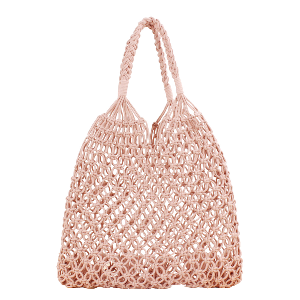 夏 通販夏 編み バッグ かごバッグ トート レディース 編みバッグ トートバッグ メッシュバッグ 夏バッグ 手提げ 海 リゾート ネット 可愛い エコバッグ 夏 | BACKYARD FAMILY | 05