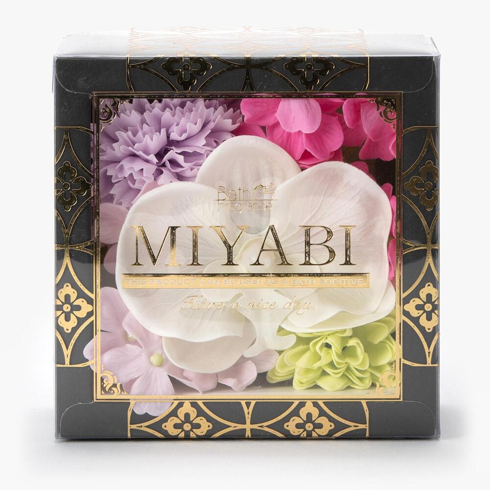 ソープフラワー ボックス 通販 入浴剤 和 バスフレボックス MIYABI S バスフレグランス 花の形 花びら 造花 ギフト 石鹸 せっけん プチギフト ソープフラワー | ブランド登録なし | 03
