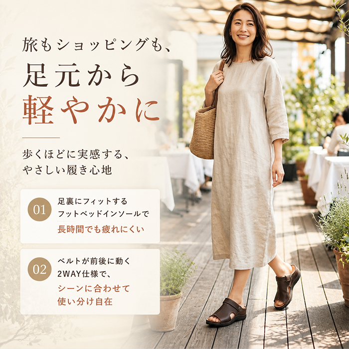 Pansy パンジー サンダル バックストラップ レディース 通販 バックストラップサンダル バックベルトサンダル レディースサンダル シューズ 靴 | PANSY | 05