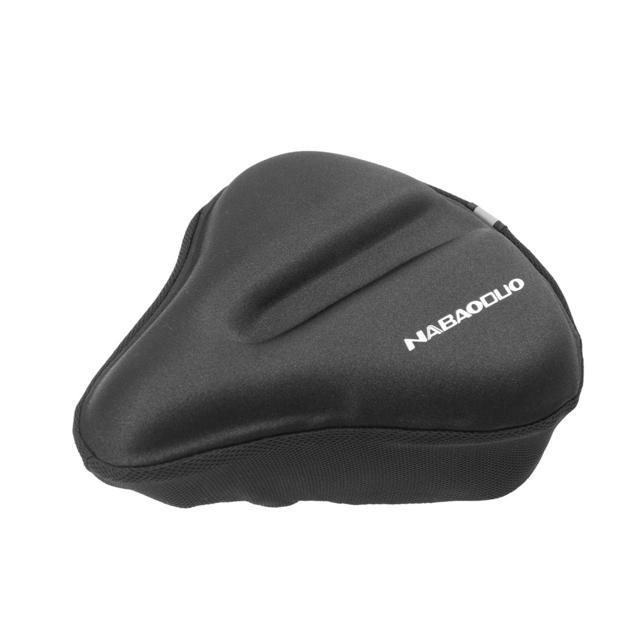 サドルカバー クッション 通販 大型 痛くない 黒 ブラック シンプル 自転車用品 ママチャリ フィットネスバイク 衝撃吸収 滑り止め お尻 サドルカバー |  | 01