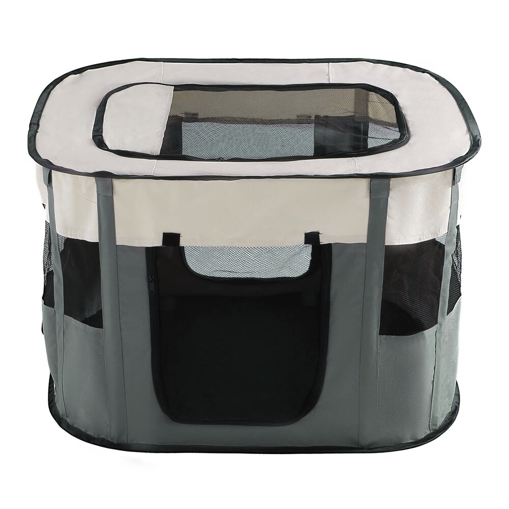 ペットサークル 折りたたみ L 通販 ペットハウス ハウス サークル ドライブボックス ペット 折り畳み メッシュ 通気性 軽量 屋根付き 犬 いぬ ペットサークル |  | 04