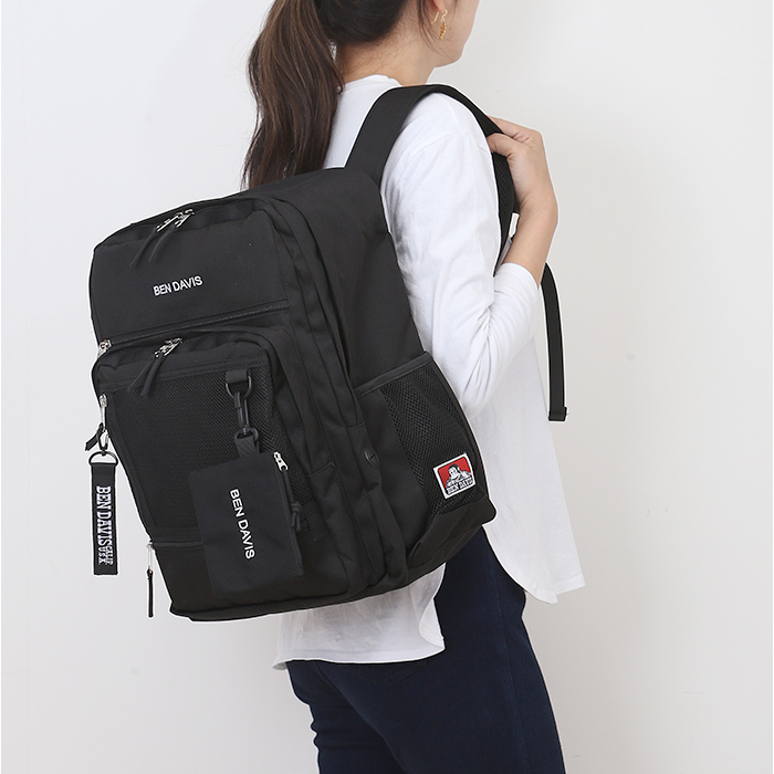 リュック BEN DAVIS ベンデイビス BDW-8411 通販 リュックサック バックパック デイパック 大容量 A4 レディース メンズ 通学 通勤 女子 男子 大学生 中学生 高校生 黒 ブラック リュック BEN DAVIS ベンデイビス BDW-8411 通販 リュックサック