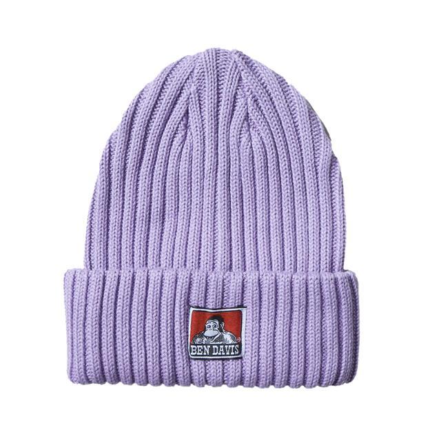 ニット帽 メンズ レディース ブランド リブ編み ニットキャップ 帽子 おしゃれ 秋冬 コットン 厚手 シンプル ロゴ ワッペン BEN DAVIS ベンデイビス 正規品 | BEN DAVIS | 18