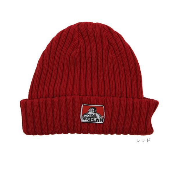 ニット帽 メンズ レディース ブランド リブ編み ニットキャップ 帽子 おしゃれ 秋冬 コットン 厚手 シンプル ロゴ ワッペン BEN DAVIS ベンデイビス 正規品 | BEN DAVIS | 05
