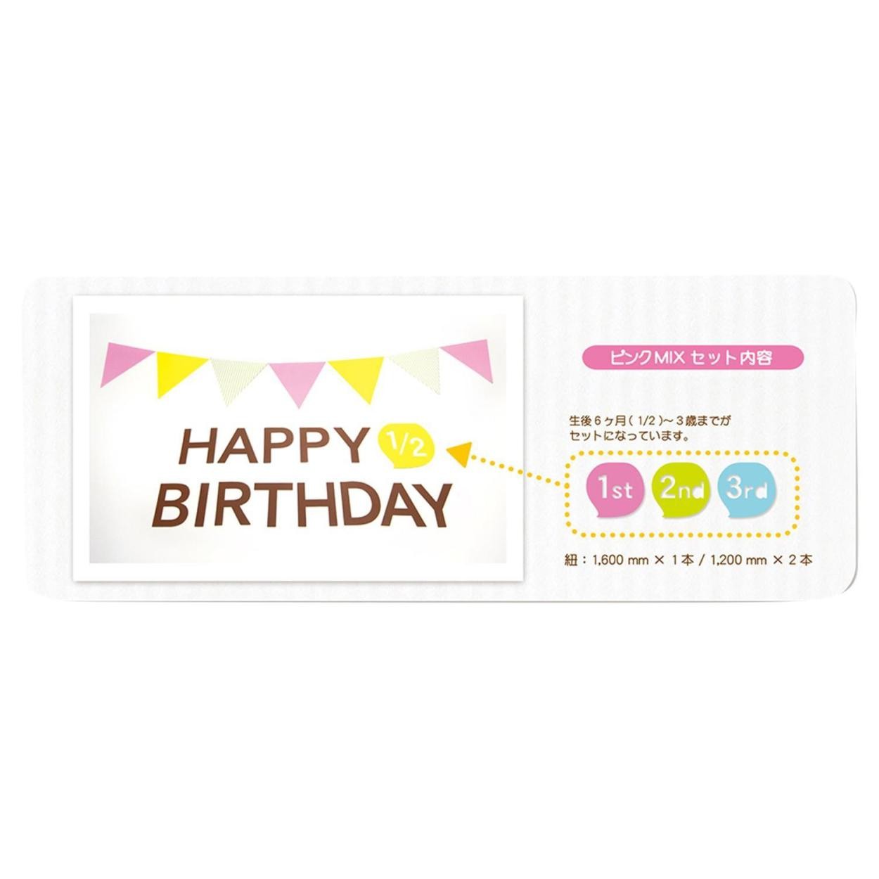 バースデーガーランド ガーランド 誕生日 おしゃれ バースデー バースデーバナー メモリアルバースデーペーパーフラッグセット 生後6ヶ月 1歳 2歳 3歳 誕生会 | BEN DAVIS | 04
