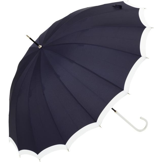 傘 16本骨 レディース 通販 because 長傘 軽量 ブランド 日傘 晴雨兼用 uvカット 約 55cm 53cm 約 55センチ 53センチ 婦人傘 晴雨兼用傘 シンプル おしゃれ 傘 |  | 02