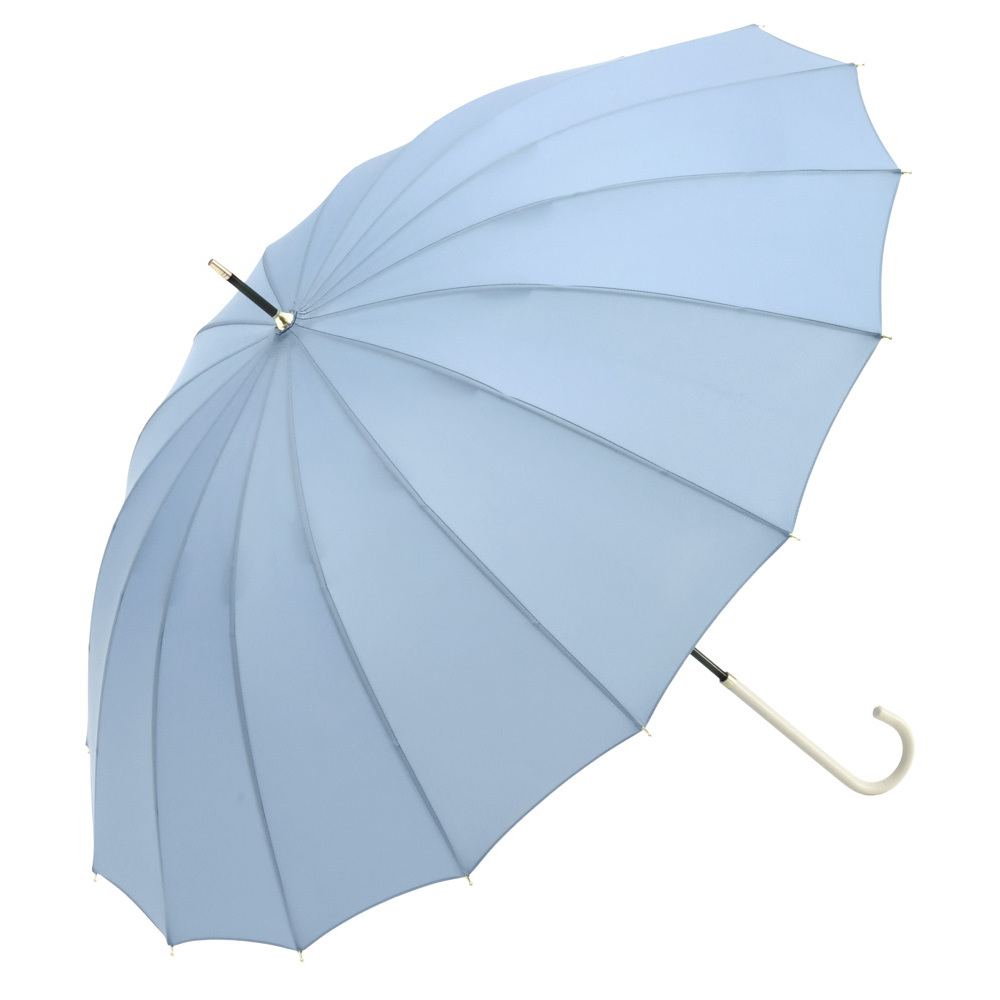 傘 16本骨 レディース 通販 because 長傘 軽量 ブランド 日傘 晴雨兼用 uvカット 約 55cm 53cm 約 55センチ 53センチ 婦人傘 晴雨兼用傘 シンプル おしゃれ 傘 |  | 07