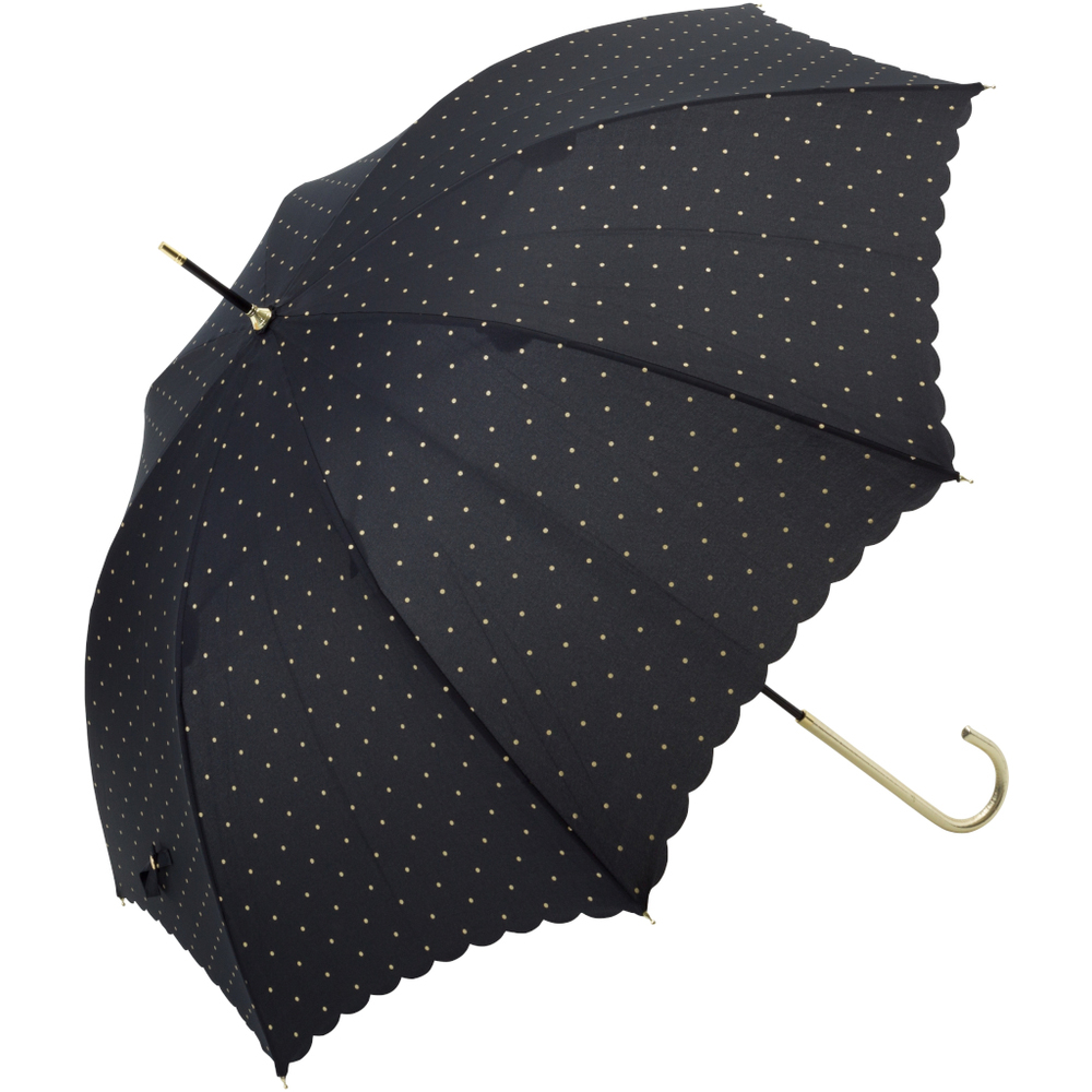 ビコーズ because ビコーズ 長傘 レディース 55cm 通販 雨傘 日傘 晴雨兼用傘 傘 かさ カサ 婦人傘 晴雨兼用 UV対策 紫外線対策 ドット 熱中症対策 かわいい | because | 01