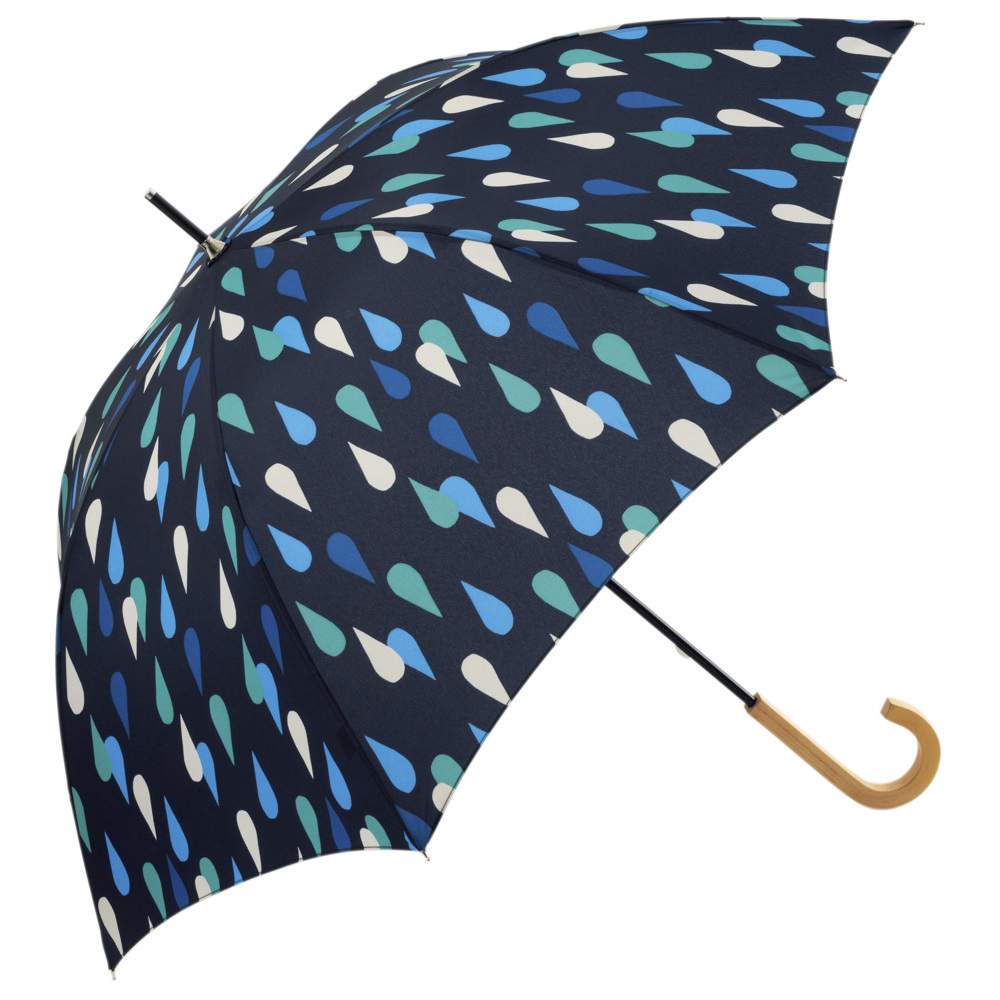 ネイビーとピンクの長傘 ☆ ネイビー 傘 レディース 長傘 耐風 通販