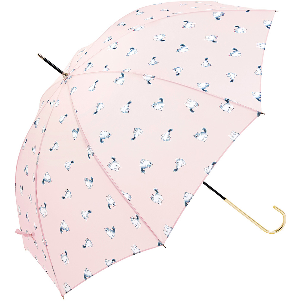 傘 レディース 長傘 通販 晴雨兼用 日傘 uvカット おしゃれ かわいい ブランド because ビコーズ 58cm 手開き 雨傘 雨晴兼用傘 かさ 婦人傘 アンブレラ 傘 | because | 09