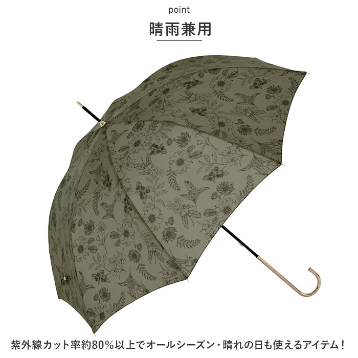 ビコーズ because ビコーズ 長傘 レディース 58cm 通販 晴雨兼用傘 雨傘 日傘 傘 日よけ 日除け UVカット 紫外線カット かわいい 上品 おしゃれ 撥水 通勤 | because | 17