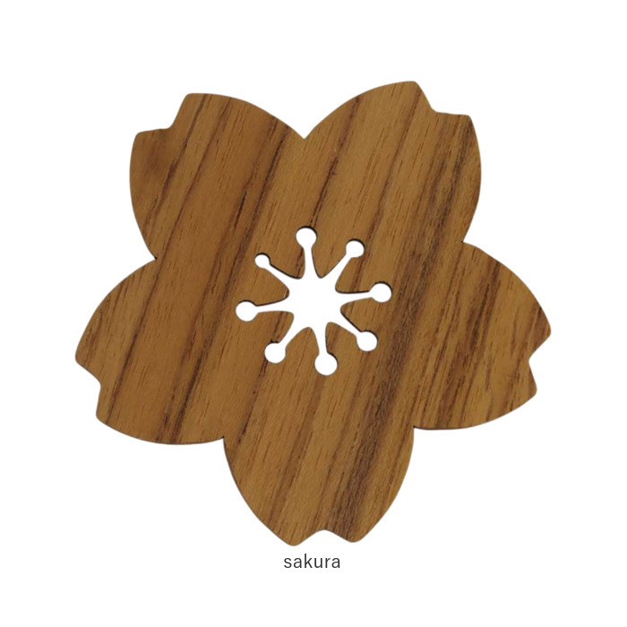 コースター 木製 通販 木製コースター 茶托 茶たく コップ敷き トレー 木 トレイ 菓子皿 小物置き おうちカフェ インテリア キッチン雑貨 贈り物 ギフト |  | 24