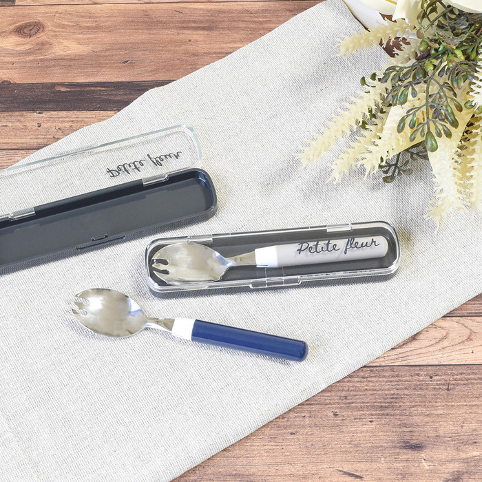 先割れスプーン ケース付き 通販 日本製 プチフルール ランチスプーン 先割れスプーン＆ケース スプーン セット かわいい カトラリー おしゃれ 先割れスプーン |  | 09