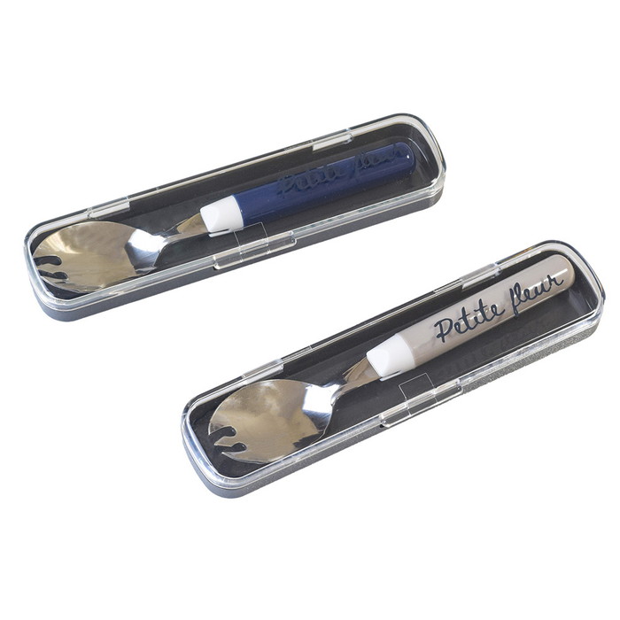 先割れスプーン ケース付き 通販 日本製 プチフルール ランチスプーン 先割れスプーン＆ケース スプーン セット かわいい カトラリー おしゃれ 先割れスプーン |  | 12