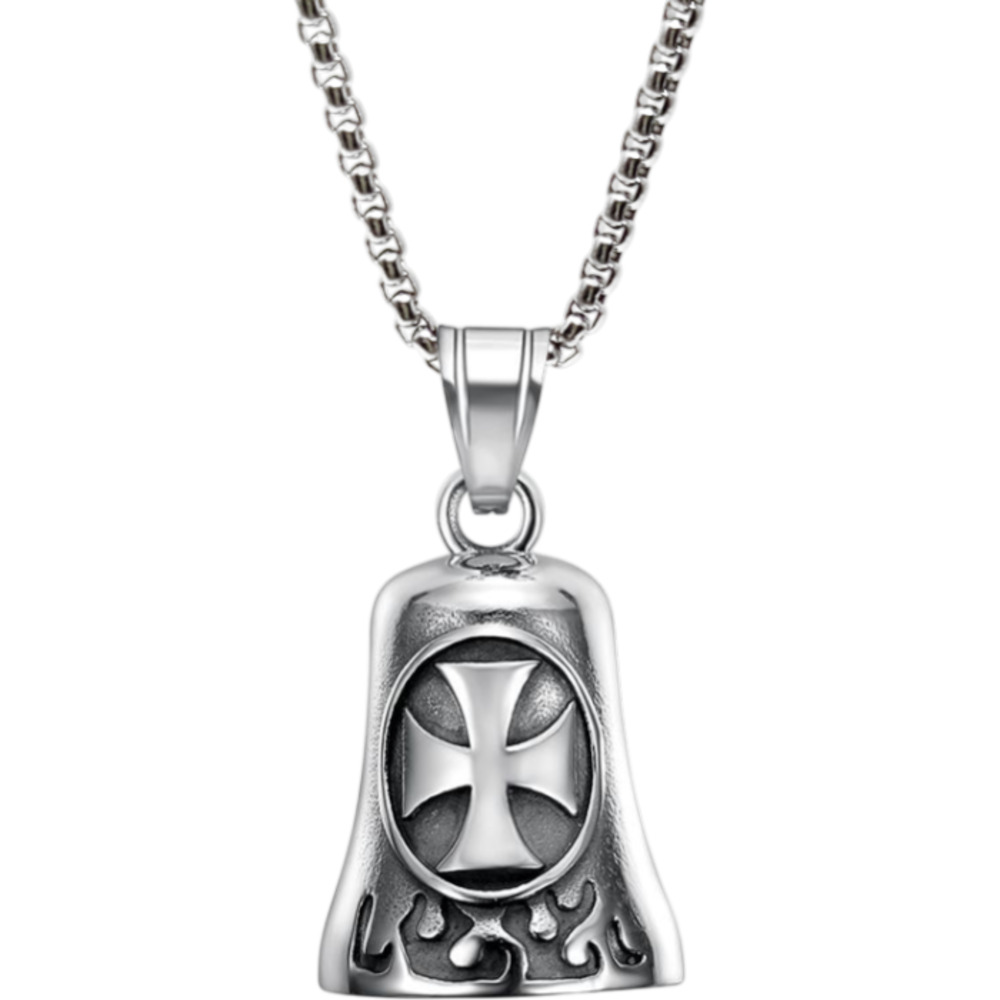 ネックレス ステンレス メンズ 通販 ロングネックレス メンズネックレス ペンダント ベルネックレス ステンレス製 バイカー ファッション アメカジ ネックレス |  | 01