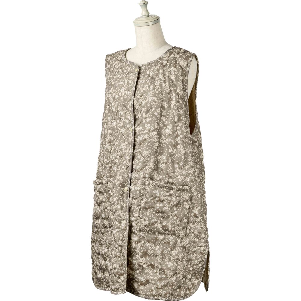 レップ REP レップ エプロン キルト 通販 キルトエプロン 前掛 前掛け ボア ゆったり ポケット 撥水 はっ水 あったか 暖かい 袖なし ボタン メンズ レディース |  | 06