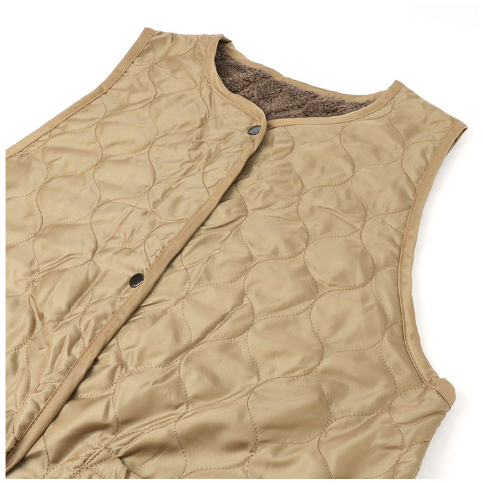 レップ REP レップ エプロン キルト 通販 キルトエプロン 前掛 前掛け ボア ゆったり ポケット 撥水 はっ水 あったか 暖かい 袖なし ボタン メンズ レディース |  | 17