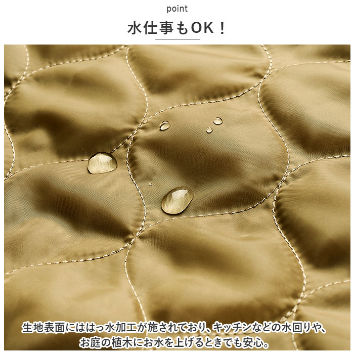 レップ REP レップ エプロン キルト 通販 キルトエプロン 前掛 前掛け ボア ゆったり ポケット 撥水 はっ水 あったか 暖かい 袖なし ボタン メンズ レディース |  | 16