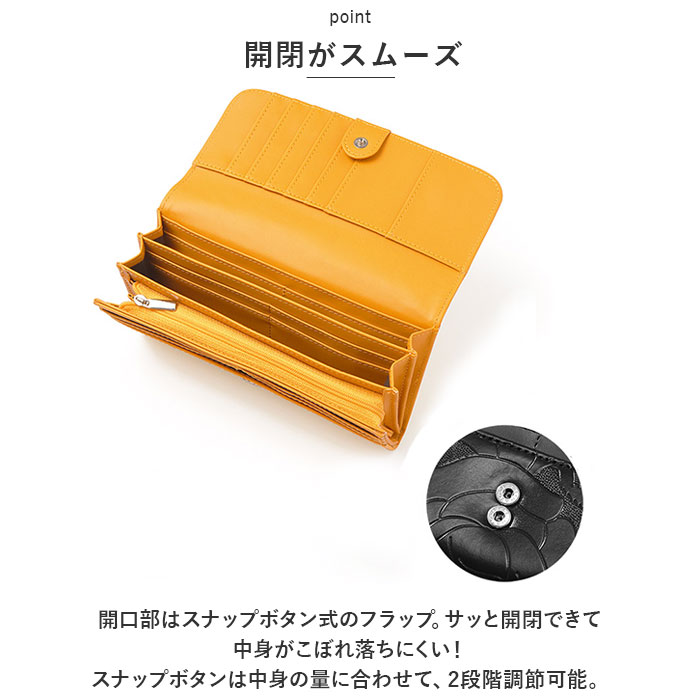カメリア 長財布 レディース 大容量 通販 Blanc Pomm 財布