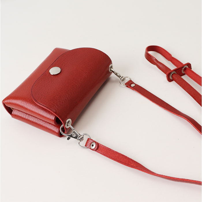 ミニ財布 ミニウォレット 日本製 通販 小銭入れあり お札入れ 本革 レザー メンズ レディース コンパクトウォレット お財布 ショルダーベルト ミニ財布 |  | 15