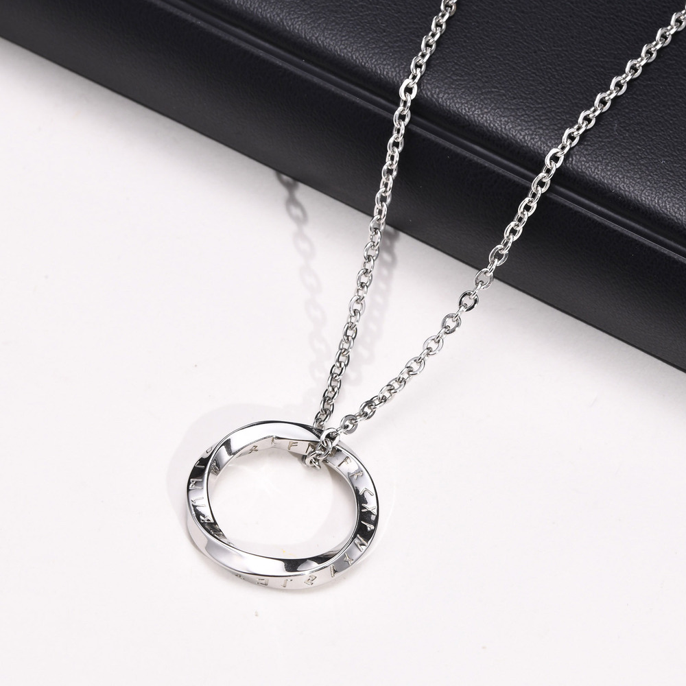 ネックレス メンズ 通販 ステンレスネックレス リングネックレス メンズネックレス ペンダント アクセサリー 男性 女性 シンプル カジュアル ひねり ネックレス |  | 01