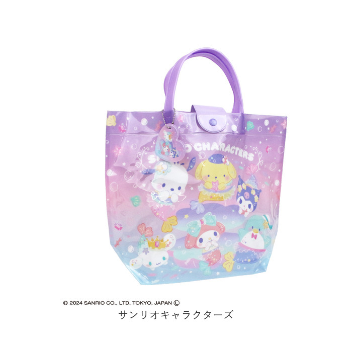 キャラクターイラスト バッグ ピンク水色 高波クリエイト プールバッグ ボストン型 キャラクター 通販