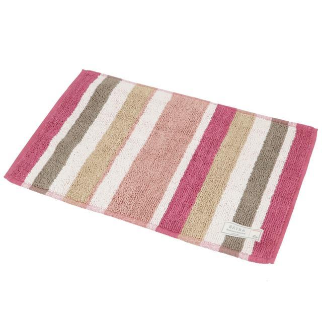 バスマット 通販バスマット かわいい おしゃれ カラフル シンプル ストライプ バイカラー 手織り仕様 綿 コットン100% Sally サリー Armi アルミ 足ふきマット |  | 02