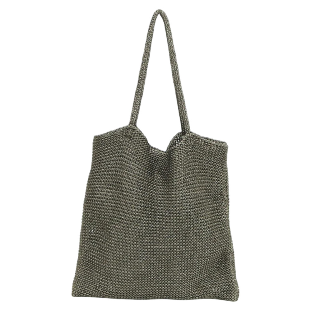 cachecache カシュカシュ トートバッグ ラメ糸 通販 トートバック トート 手提げ 肩掛け サブバッグ サブバック クロッシェトートバッグ 折り畳み | cache cache | 04