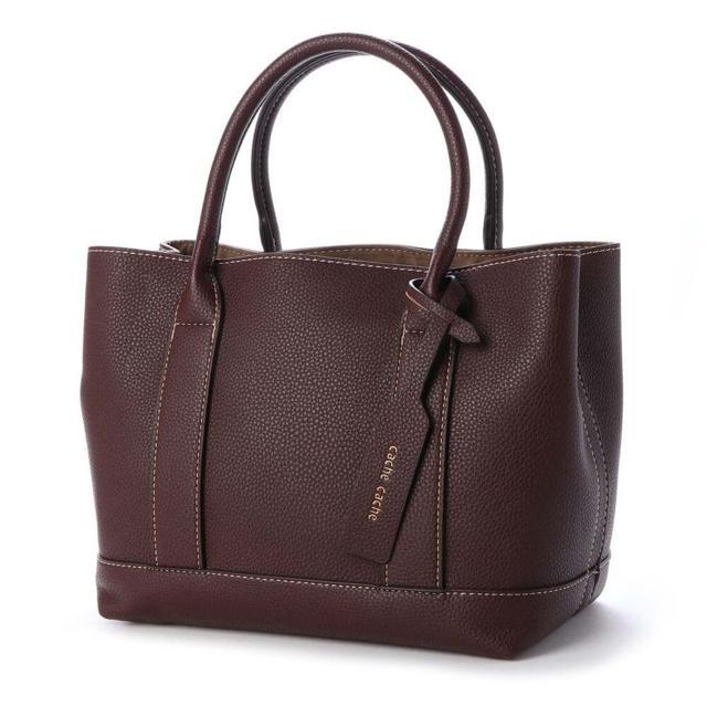 カシュカシュ バッグ 通販 トートバッグ レディース フェイクレザー 合皮 パーテーショントート 通勤 通学 ハンドバッグ 小さめ コンパクト 整理 カシュカシュ | cache cache | 07