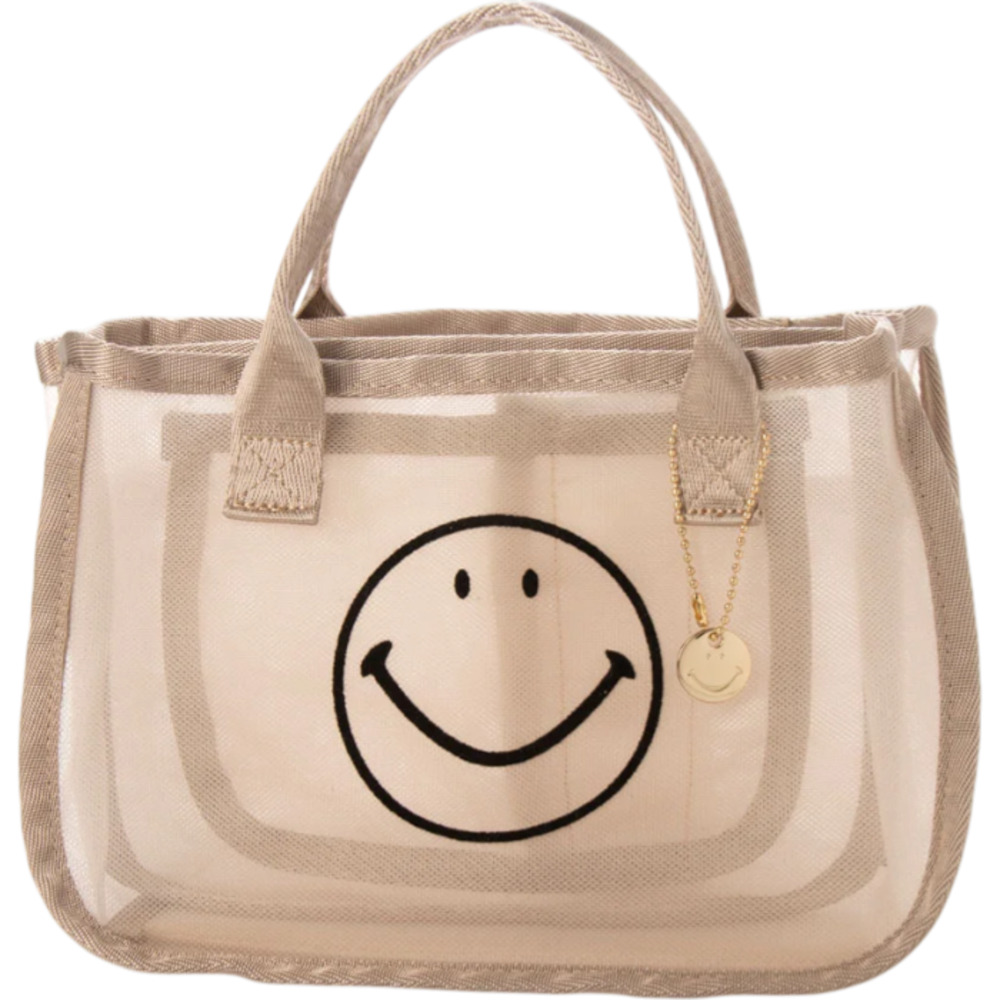 カシュカシュ cachecache バッグ 01-00-68310 通販 スマイルモチーフ メッシュバッグインバッグ バッグインバッグ ミニバッグ トートバッグ カシュカシュ | cache cache | 04