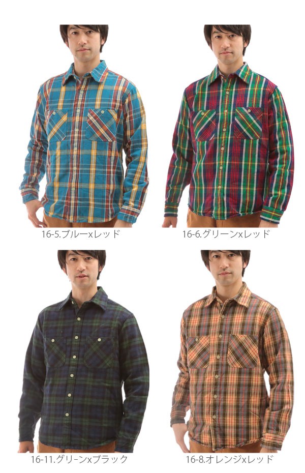 CAMCO ネルシャツ メンズ 長袖 カムコ シャツ ヘビーウェイト