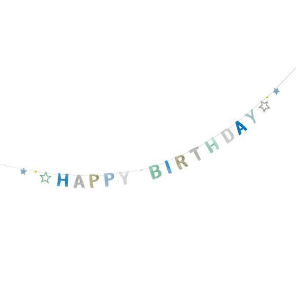 バースデー 飾り 通販 ガーランド 誕生日 飾り付け バースデーガーランド パーティーグッズ 男の子 女の子 誕生日会 かわいい おしゃれ 壁飾り バースデー | ブランド登録なし | 02