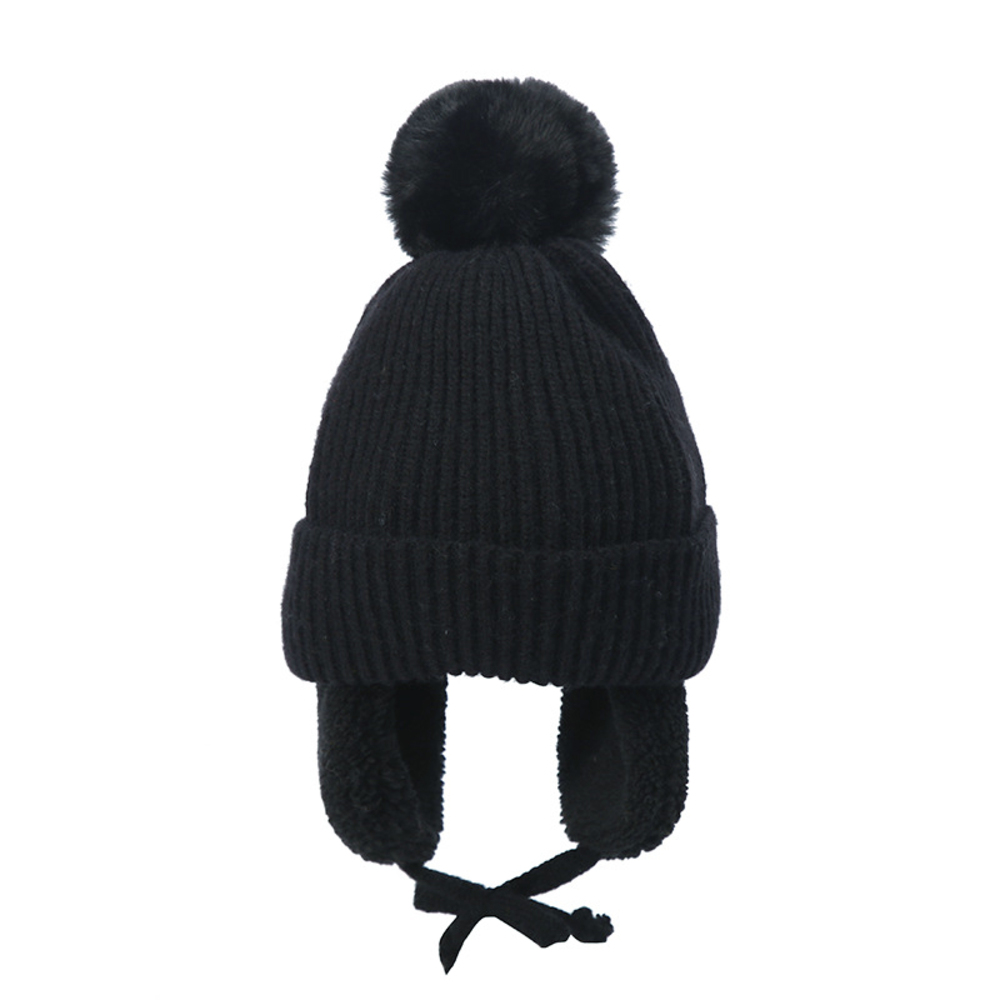 ニット帽 キッズ 通販 ベビー 子供帽子 ニット帽子 防寒帽子 耳あて 帽子 ボア ぼうし 防寒 耳保護 かわいい 男女兼用 ボンボン 子供 子ども こども ニット帽 | ブランド登録なし | 02