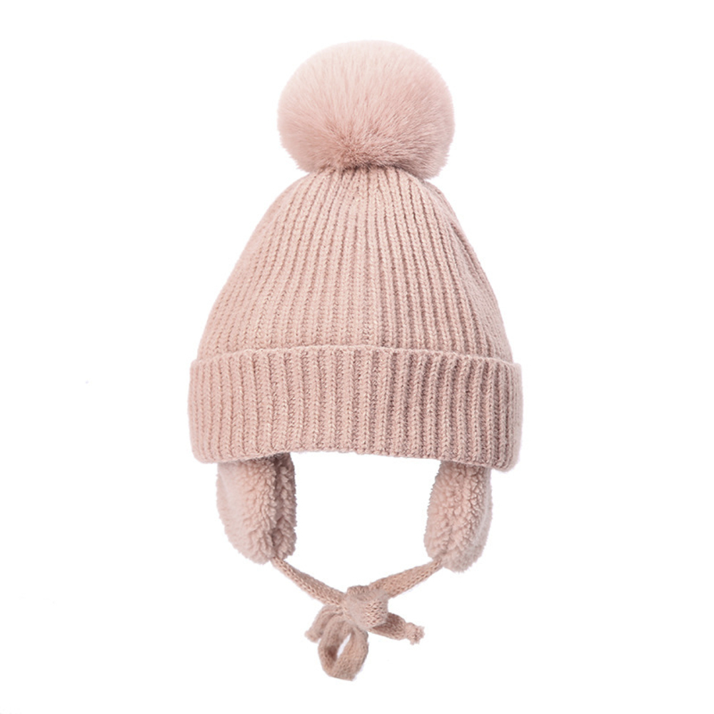 ニット帽 キッズ 通販 ベビー 子供帽子 ニット帽子 防寒帽子 耳あて 帽子 ボア ぼうし 防寒 耳保護 かわいい 男女兼用 ボンボン 子供 子ども こども ニット帽 | ブランド登録なし | 04