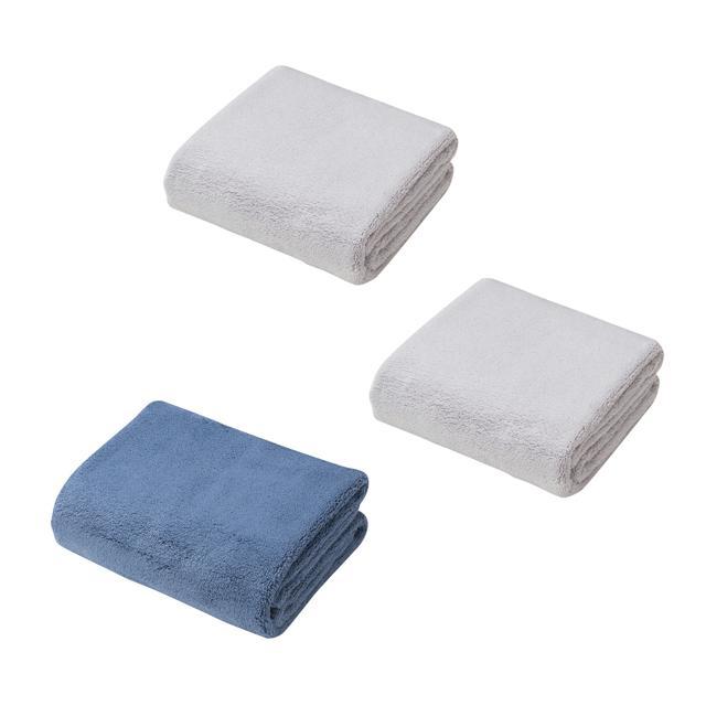 カラリ バスタオル セット 3枚 通販 マイクロファイバー タオル シービージャパン カラリプラス 吸水タオル 速乾タオル 白 ホワイト グレー ブルー カラリ |  | 10