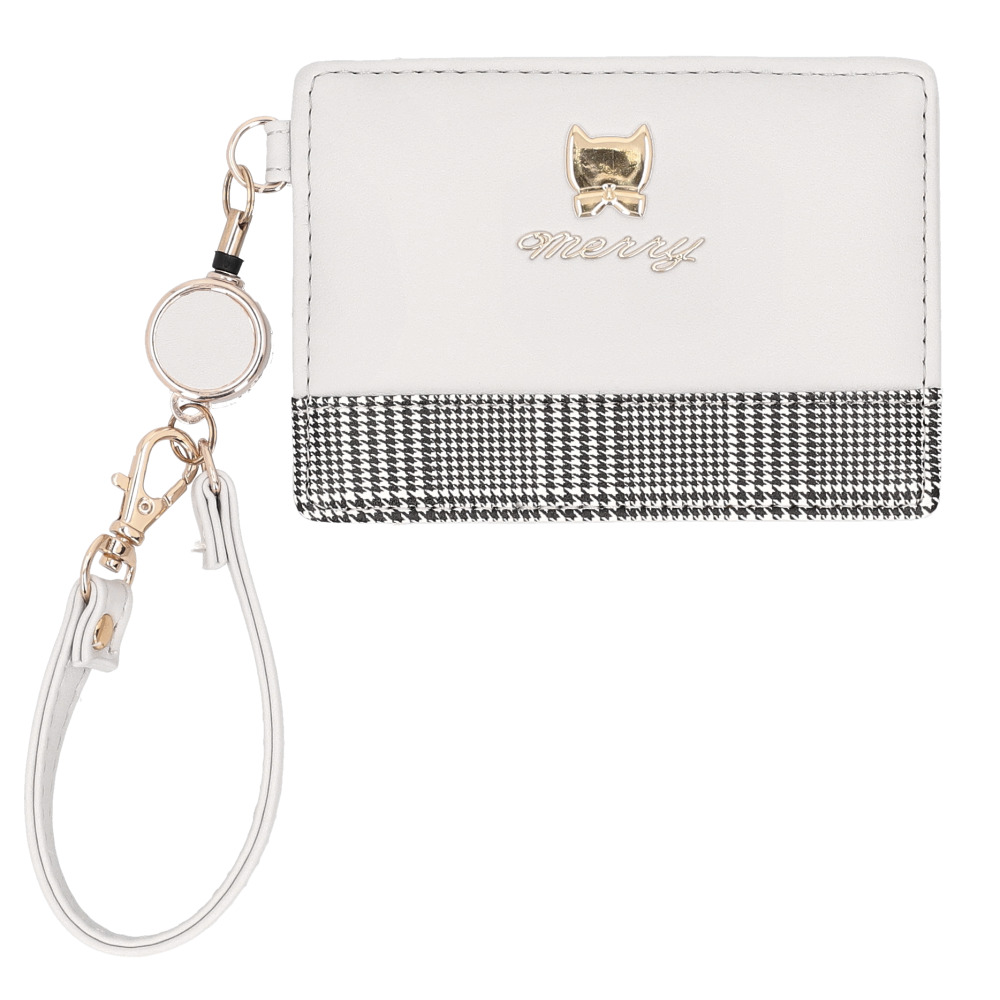 パスケース リール付き 動物 ネコ 通販 リール付きパスケース 定期入れ 定期ケース ICカードケース リールストラップ リール ストラップ アニマル 猫 パスケース |  | 09