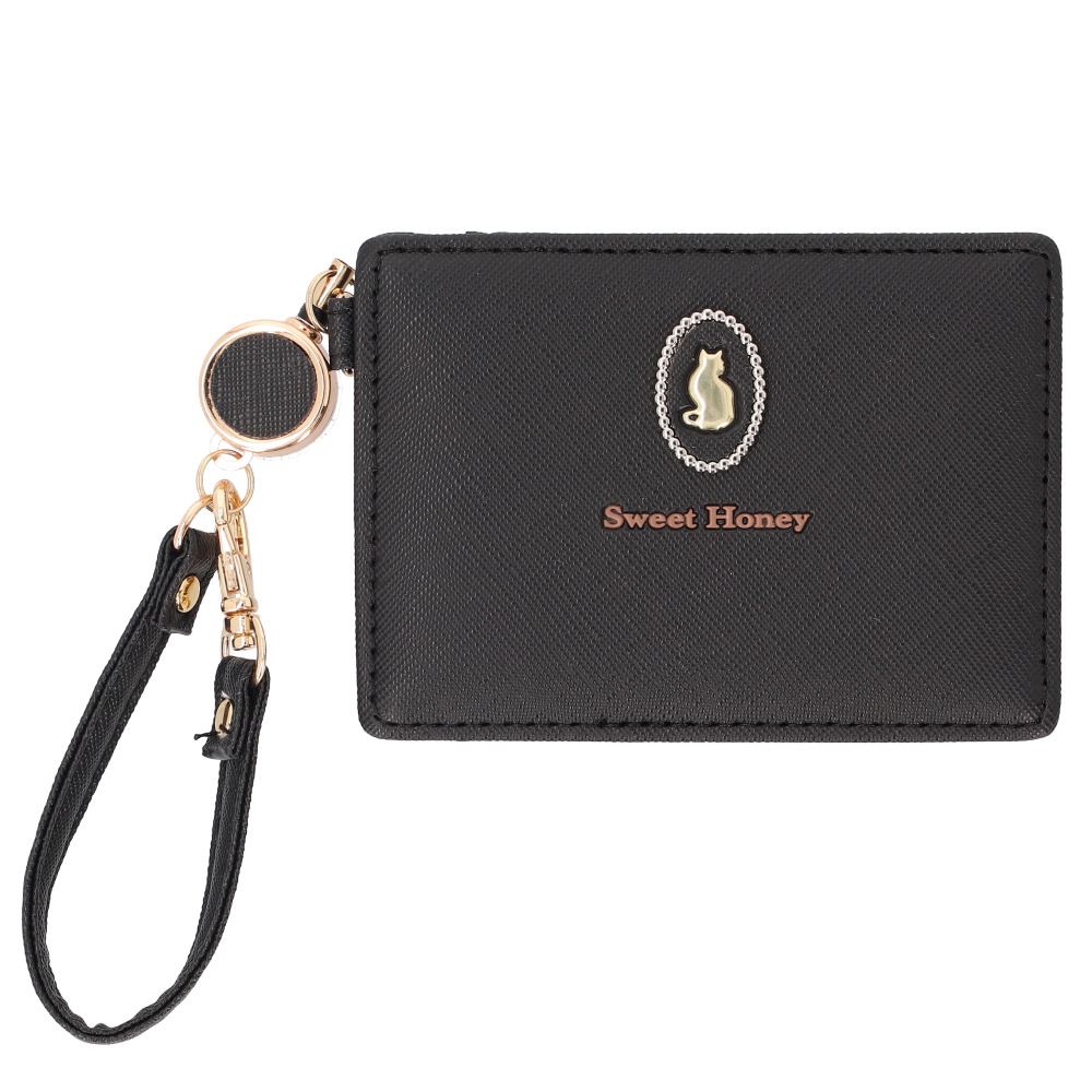 パスケース リール付き 動物 ネコ 通販 リール付きパスケース 定期入れ 定期ケース ICカードケース リールストラップ リール ストラップ アニマル 猫 パスケース |  | 01