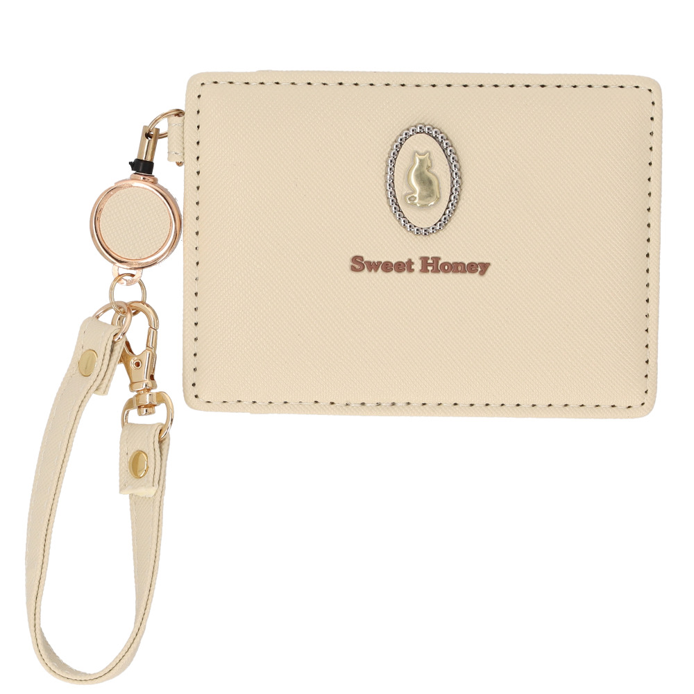 パスケース リール付き 動物 ネコ 通販 リール付きパスケース 定期入れ 定期ケース ICカードケース リールストラップ リール ストラップ アニマル 猫 パスケース |  | 02