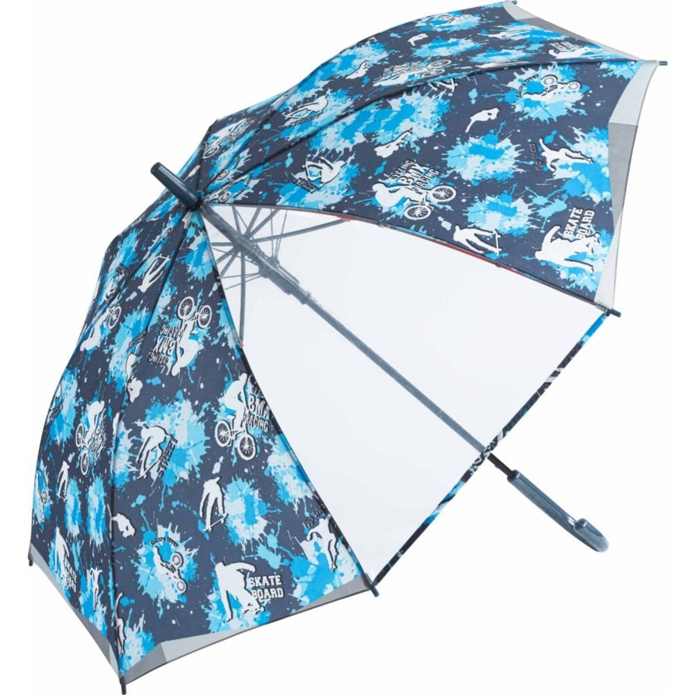 傘 通販傘 子供用 男の子 好評 長傘 子供 55cm ジャンプ傘 子ども キッズ おしゃれ かっこいい 小学生 こども 透明窓 雨傘 ブラック ネイビー グリーン ブルー |  | 02